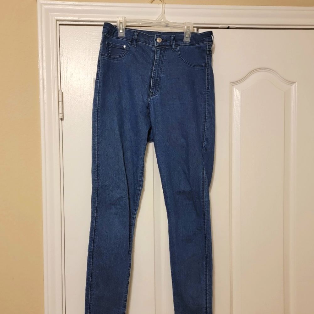 H&M - Women's High Waist Jeggings - Light Wash - 31/32